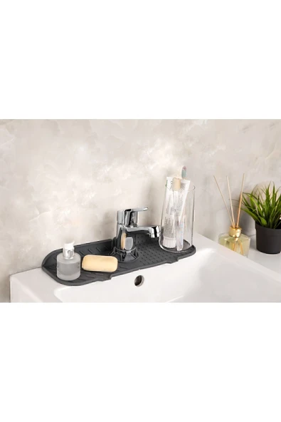 Main Shop Su Tutucu Musluk Mat Lavabo Için Esnek Musluk Tutucu Raf Mutfak Tezgahı Koruma ürün görseli 1