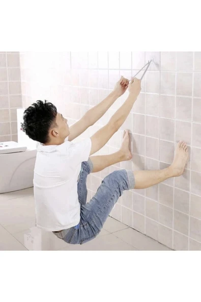 Kendinden Yapışkanlı Şeffaf Askı 5 Li Set - Resim 2
