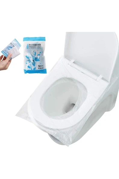 Hijyenik Tek Kullanımlık Klozet Kapağı Poşeti 50 Adet ürün görseli 1
