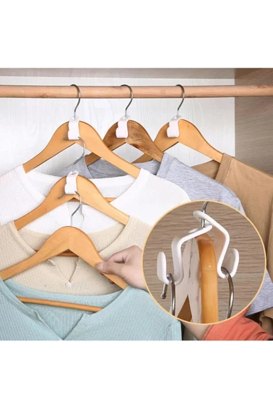 nffashopm Askı Çoğaltıcı Çok Amaçlı Pratik Düzenleyici Kıyafet Askı Çoğaltma Klips 10 A ürün görseli 1