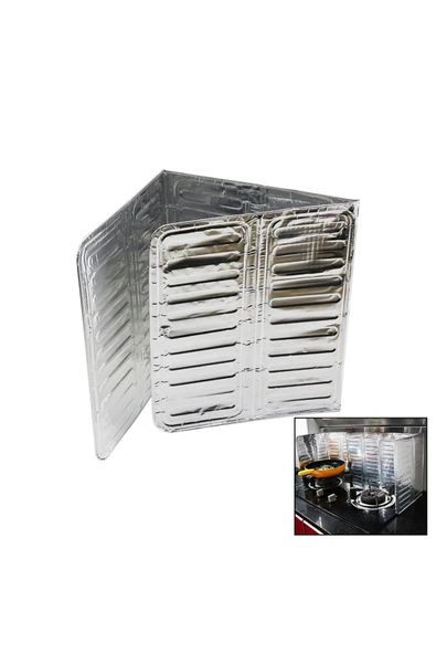 OCAK YAĞ SIÇRAMA KORUYUCU ALÜMİNYUM FOLYO PLAKA 83X32.5CM (4767) - Lisinya ürün görseli 1