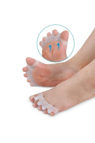Nistyle Halluks Valgus Düzeltici 5 Parmak Ayırıcı Silikon Aparat ürün görseli 1