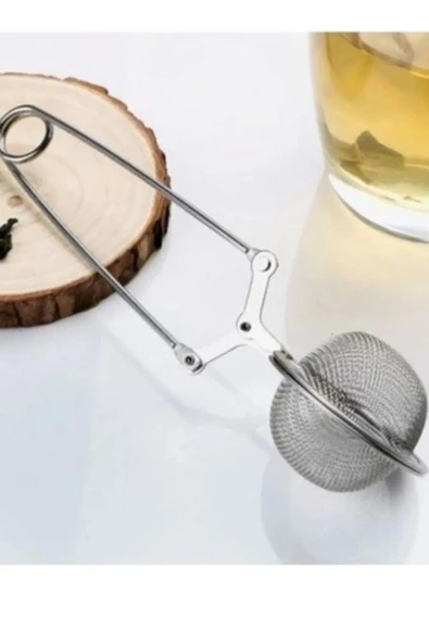 Paslanmaz Çelik Bitki Çayı ve Kahve Demleme Süzgeci Maşalı Çay Araçları ve Infuser Mesh Filtre Topu ürün görseli 1