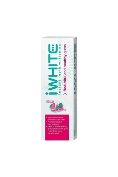İWHİTE ANINDA DİŞ BEYAZLATMA DİŞ ETİ BAKIMI 75ML GUM CARE DİŞ MACUNU ürün görseli 1