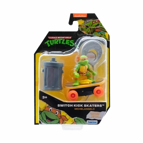 TMNT Switch Kick Skaters Figür TU812001 - Resim 5