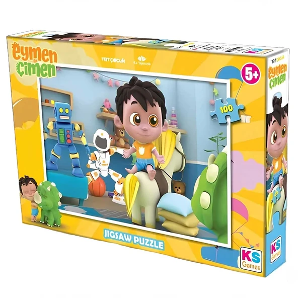 KS Games Eymen ile Çimen 100 Parça Puzzle ürün görseli 1