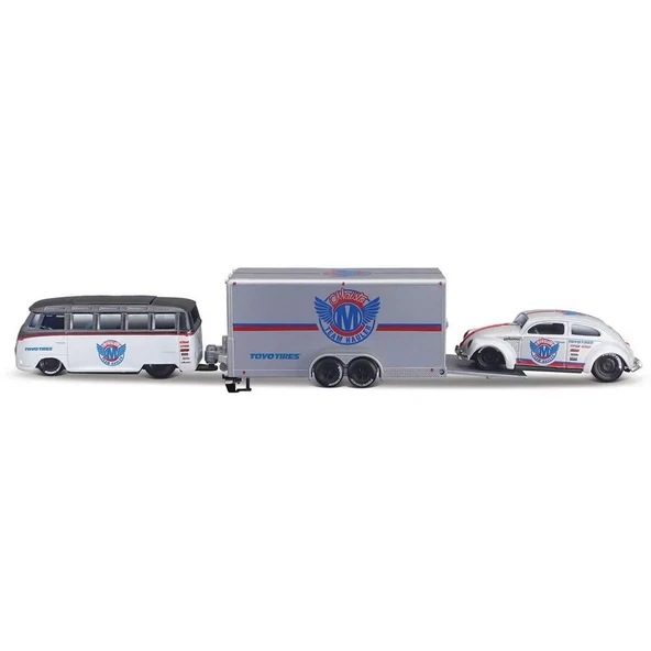 Maisto 1/64 Design Seri Yarış Takımı Römork ve Araç Set ürün görseli 1