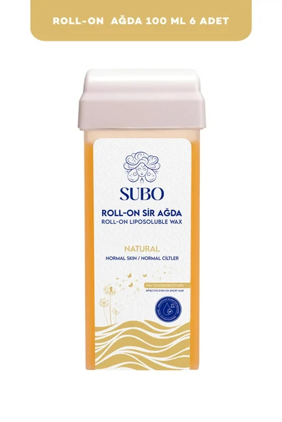SUBO ROLL-ON SİR AĞDA NATUREL 6X100  ml ürün görseli 1
