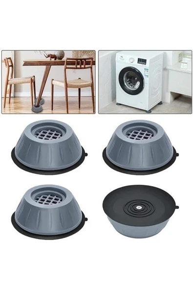 ŞirinShop Çamaşır Makinesi Sarsıntı Titreşim Ses Önleyici Kaydırmaz Ayak 4lü Set (4 Adet) ürün görseli 1