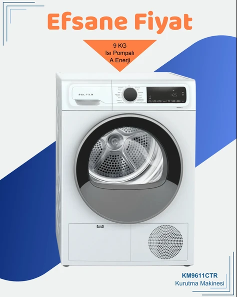 Profilo KM9611CTR 9 kg Çamaşır Kurutma Makinesi ürün görseli 1