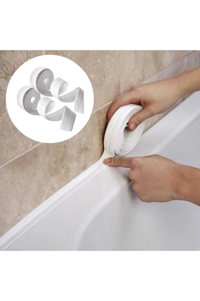 Su Sızdırmaz Banyo Mutfak Lavabo Küvet İzolasyon Şerit Bant (4172) Yeni!!! ürün görseli 1