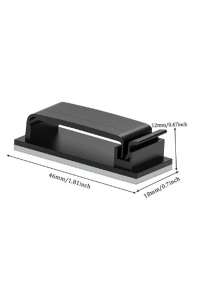 Yapışkanlı Kablo Düzenleyici 4lü Set - Resim 2