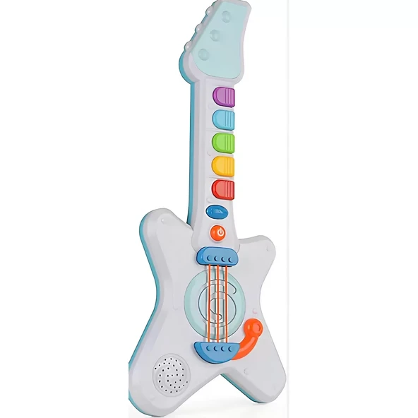 Işıklı Müzikli ve Çok Fonksiyonlu Rock'n Roll Gitar ürün görseli 1