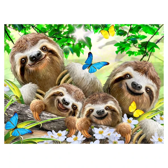 Prime 3D Tembel Hayvan Pelüş ve Selfie 48 Parça Puzzle 15804 ürün görseli 1