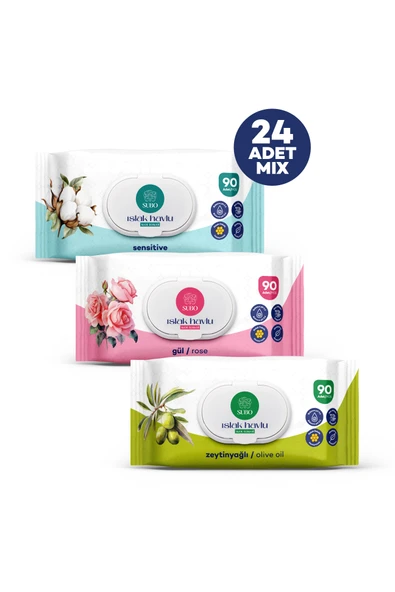 SUBO ISLAK HAVLU 90 'LI MİX 24X90 ürün görseli 1