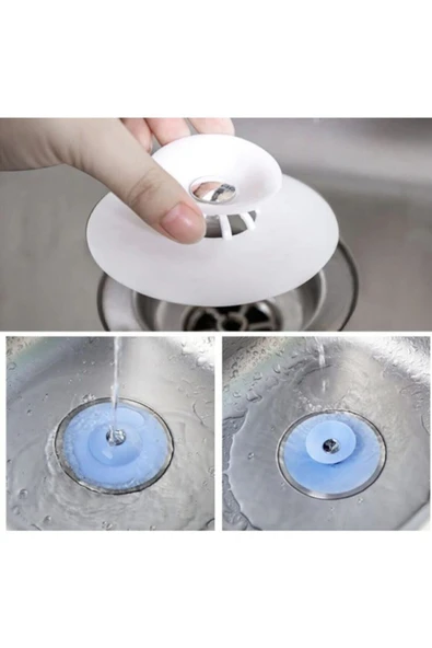Silikon Süzgeçli Lavabo Banyo Tıkacı Evye Küvet Gider Tıpası ürün görseli 1