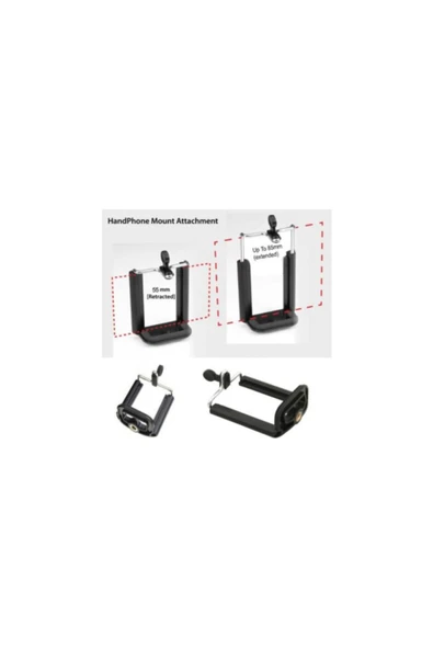 Telefon Tutucu Aparat Tripod Bağlantısı ürün görseli 1