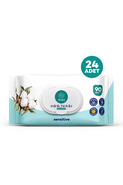 SUBO ISLAK HAVLU 90 'LI SENSİTİVE 24X90 - Resim 5