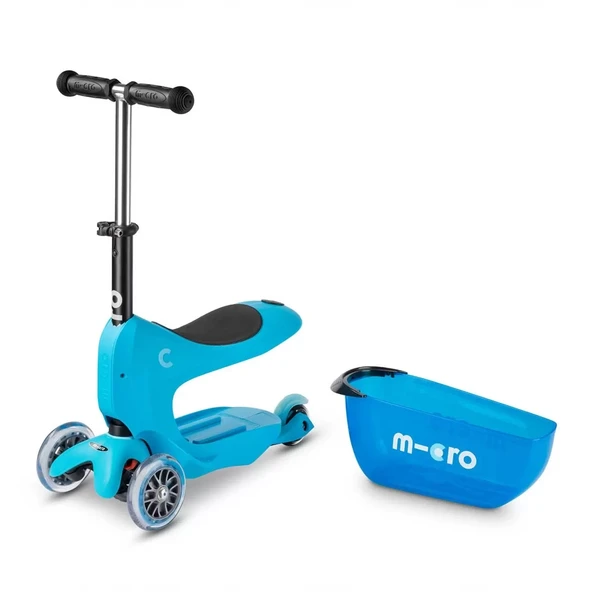 Micro Mini2go Deluxe Plus Scooter Mavi - Resim 5