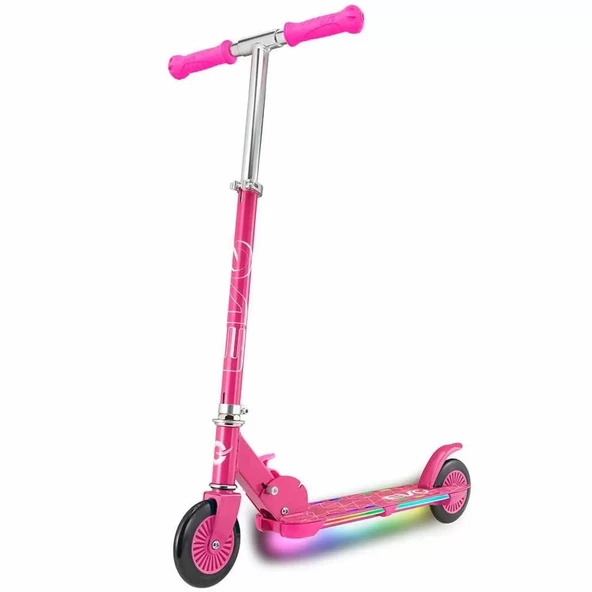 Evo 2 Tekerlekli Flash Işıklı Pembe Scooter ürün görseli 1