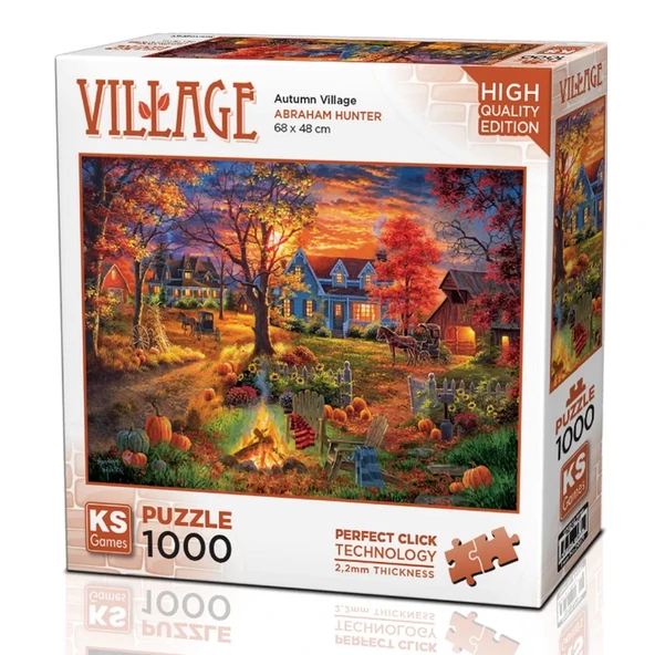 KS Games Autumn Village Puzzle 1000 Parça 20671 ürün görseli 1
