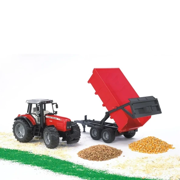 Massey Ferguson 7480 Traktör Ve Römork - Resim 2