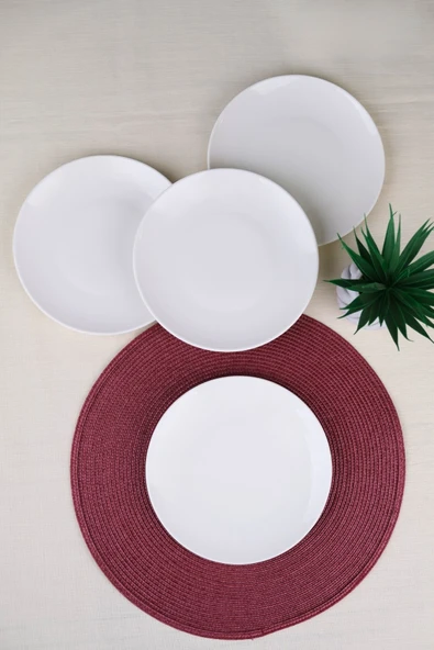 Tabak Evi Porselen Chic Pasta Tabağı 20,50cm 4 LÜ ürün görseli 1