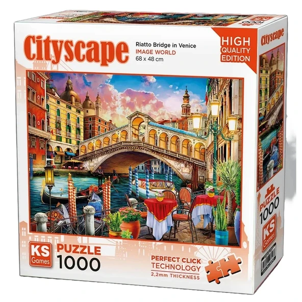 KS Games Riatto Bridge in Venice Puzzle 1000 Parça 20757 ürün görseli 1