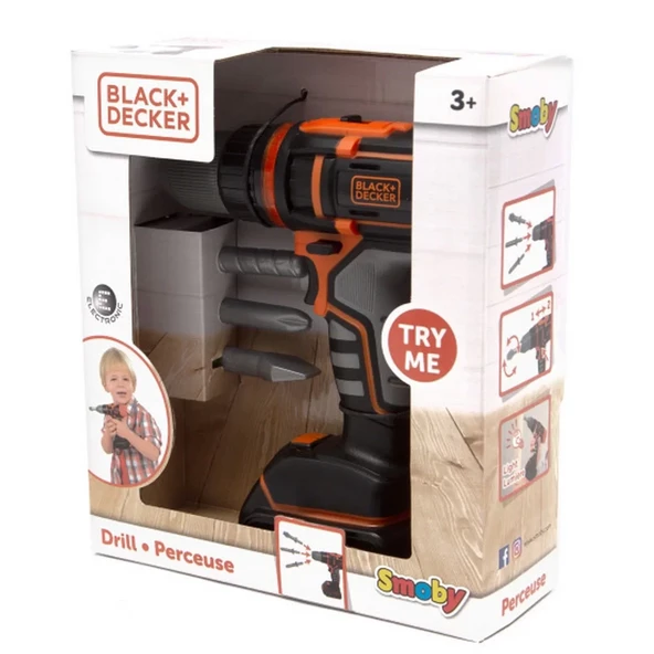 Smoby Black & Decker Elektrikli Matkap 360916 - Resim 2