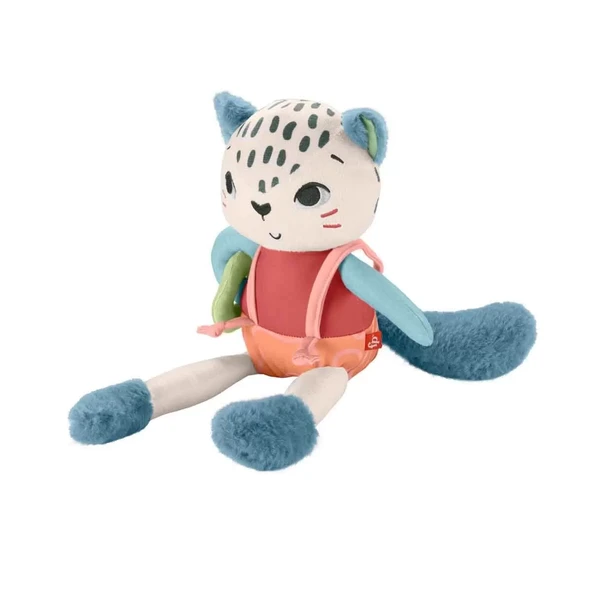 Fisher Price Eğlenceli Dostum Kar Leoparı Peluş HKD64 ürün görseli 1