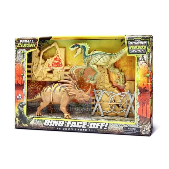 Primal Clash Dino Face-Off Oyun Seti - Resim 2
