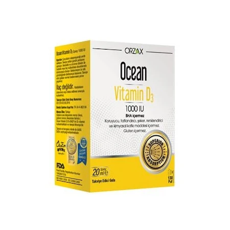 Ocean Vitamin D3 1000 IU Sprey 20 Ml (SKT:05/2026) ürün görseli 1