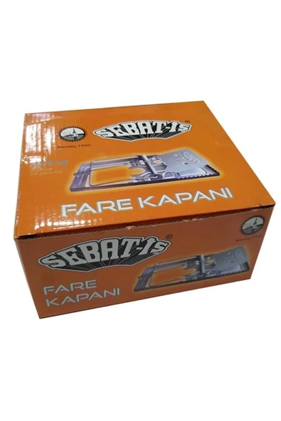 Sebat-iş Yaylı Metal Fare Kapanı 12 Adet ürün görseli 1
