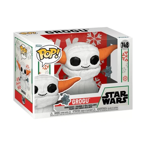 Funko POP Star Wars Holiday Snowman Grogu - Resim 2