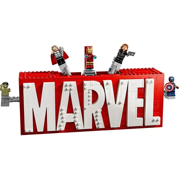 LEGO Marvel MARVEL Logosu ve Minifigürleri 76313 ürün görseli 1