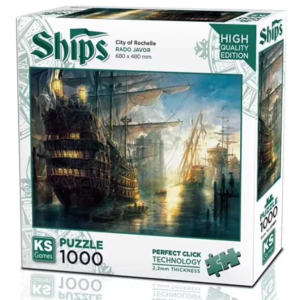 Ks Games City of Rochelle Puzzle 1000 Parça 20681 ürün görseli 1