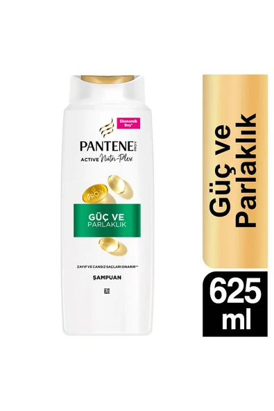 Pantene Güç Ve Parlaklık Şampuan 625 Ml ürün görseli 1