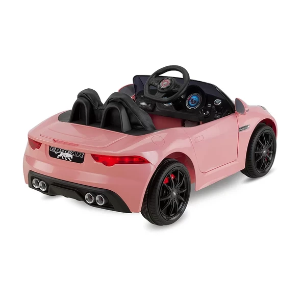 442 Cougar 12V Akülü Araba Pembe - Resim 4