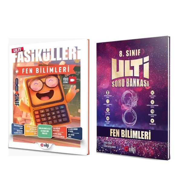 Ulti Yayınları 8. Sınıf Fen Bilimleri Ulti Fasikülleri ve Soru Bankası Seti 2 Kitap ürün görseli 1