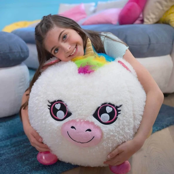 Biggies Şişme Peluş Unicorn XXL - Resim 4