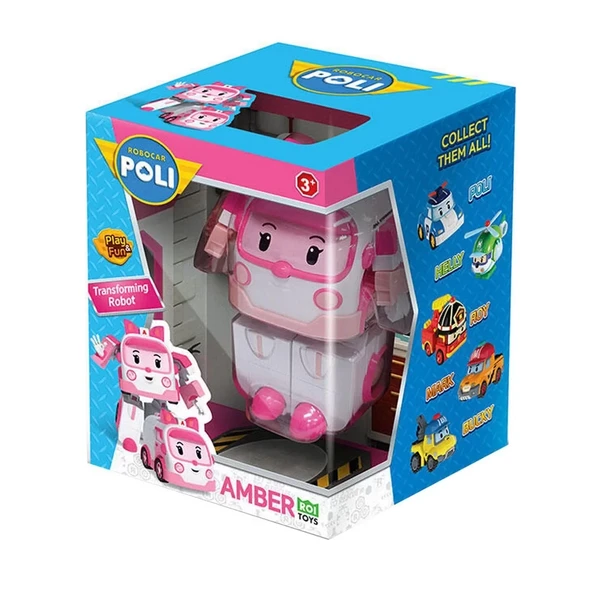 Robocar Poli Transforming Robot Figür Amber - Resim 3