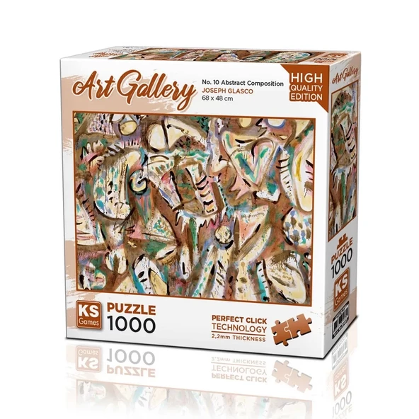 KS Games No.10 Abstract Composition Puzzle 1000 Parça 20663 ürün görseli 1