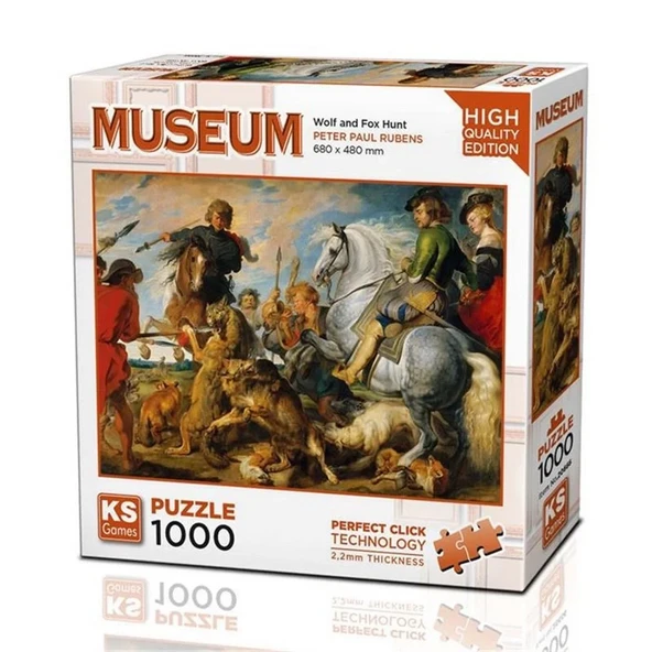 Ks Games Wolf and Fox Hunt Puzzle 1000 Parça 20666 ürün görseli 1