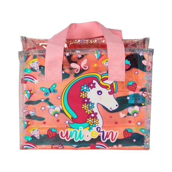 Dream Vest Şeffaf Hologram Unicorn El Çantası ürün görseli 1