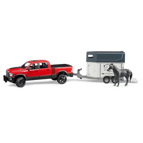 Bruder Ram 2500 Pickup Ve Atıyla Beraber Nakil Römorku BR02501 ürün görseli 1