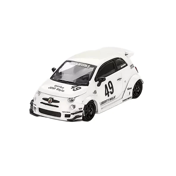 Mini GT 1/64 LB-WORKS x Abas Works ABARTH 595 Gara White - Blister Paket ürün görseli 1