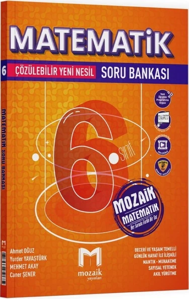 6. Sınıf Matematik Soru Bankası Mozaik Yayınları ürün görseli 1