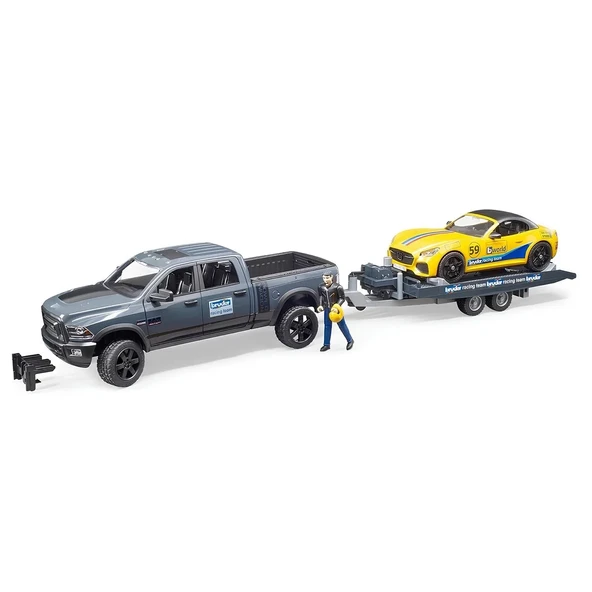 Bruder Ram 2500 Pickup Ve Roadster Yarış Arabası BR02504 ürün görseli 1