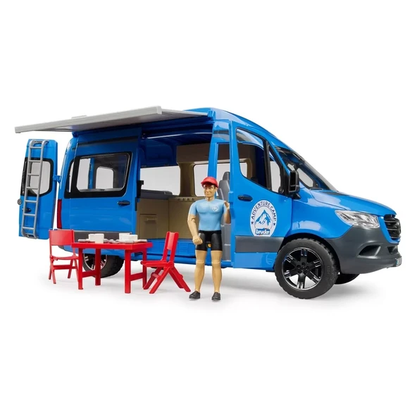 Bruder MB Sprinter Karavan Aksesuarlar ve Sürücüsü - Resim 2