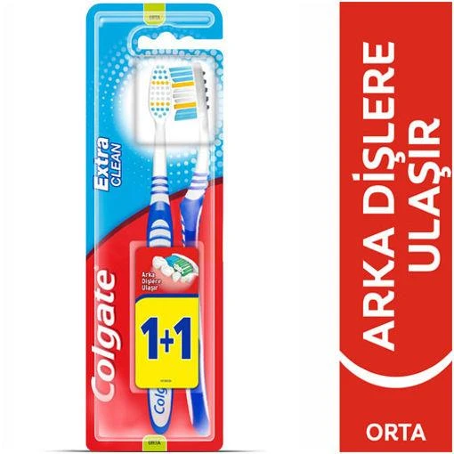 Colgate Extra Clean1+1 Diş Fırçası - Resim 2